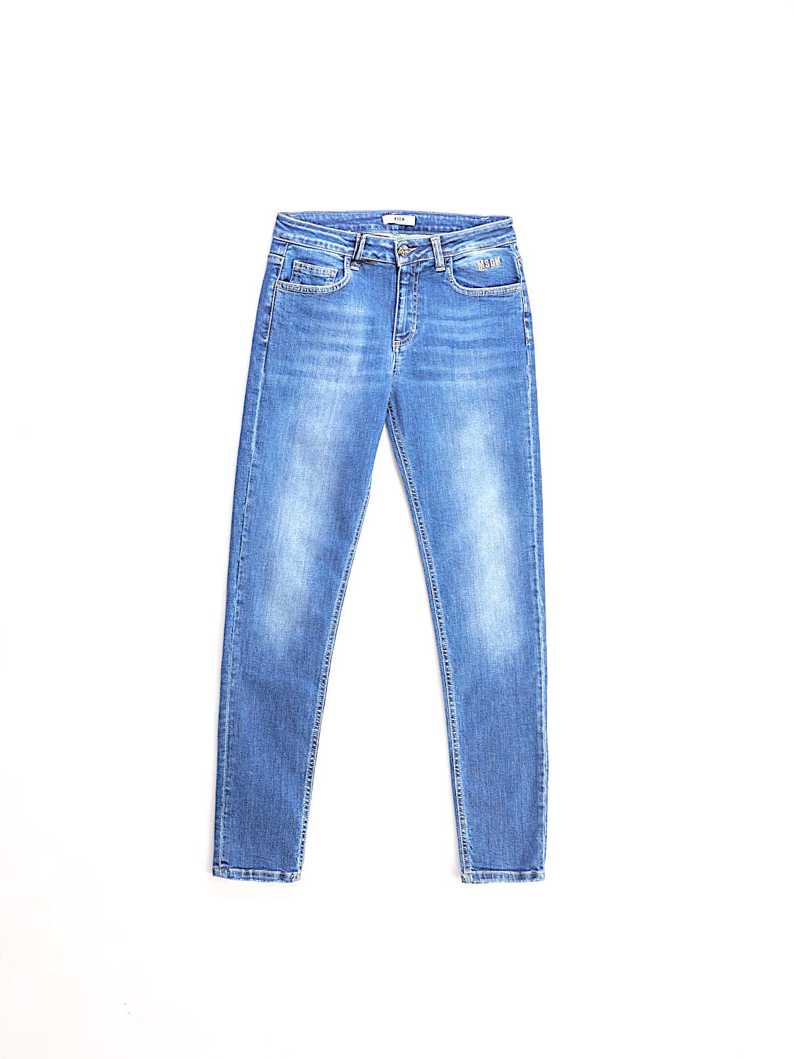 Jeans blu liscio MSGM