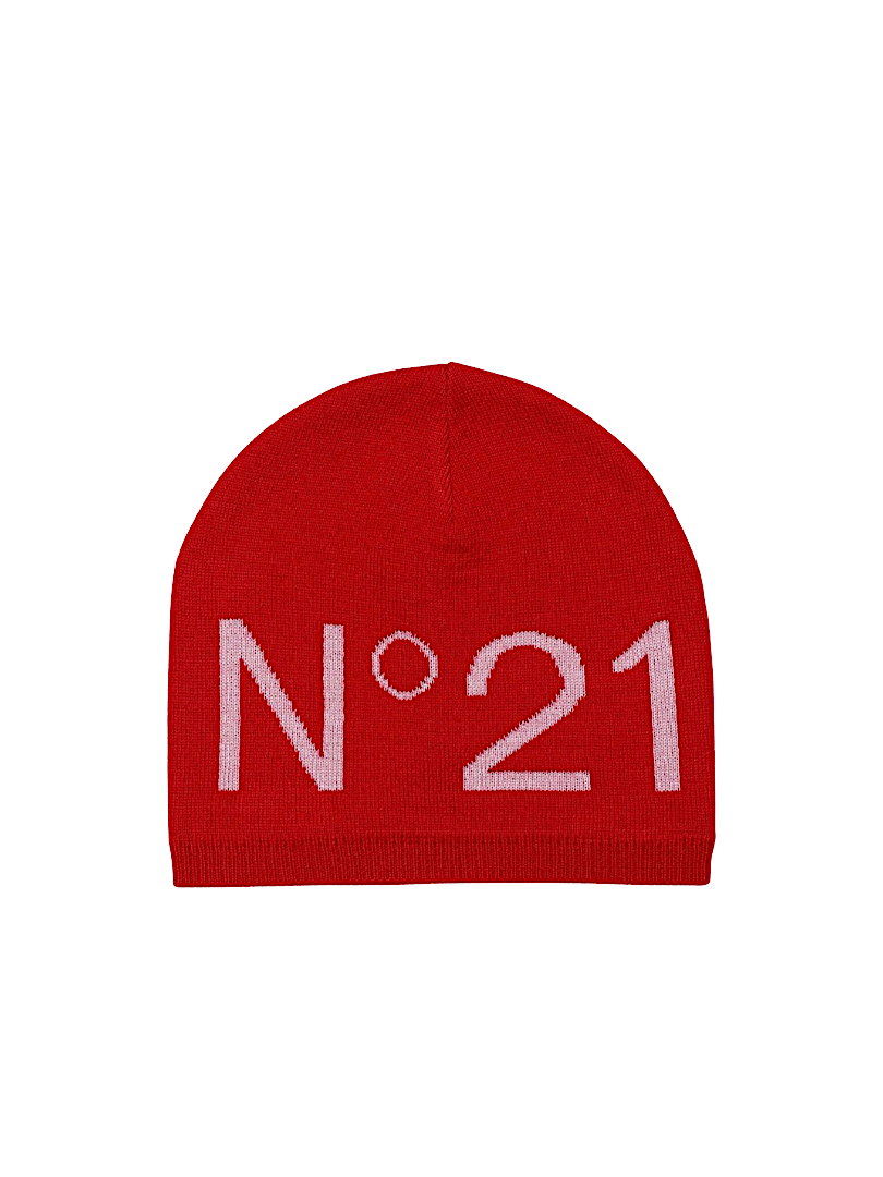 Berretta rossa logo rosa N21