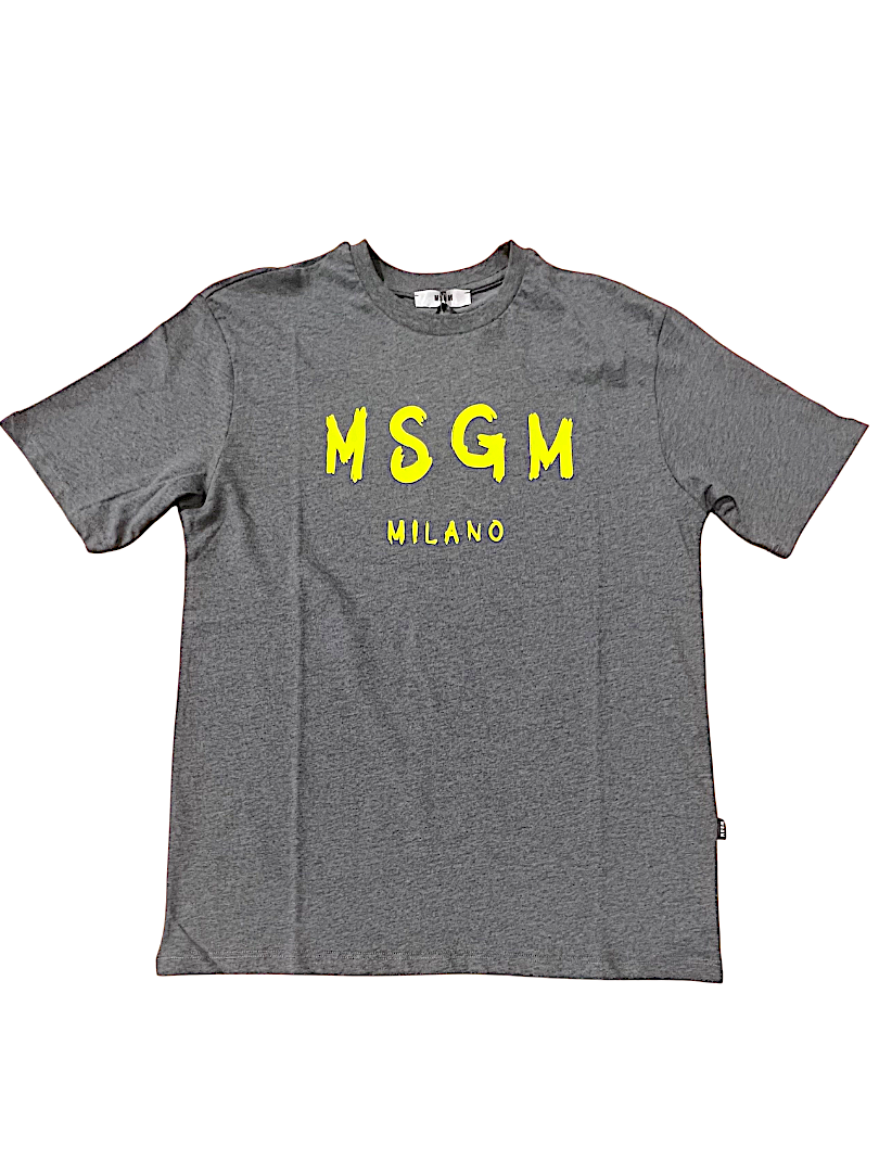 T-Shirt basica grigio scuro MSGM
