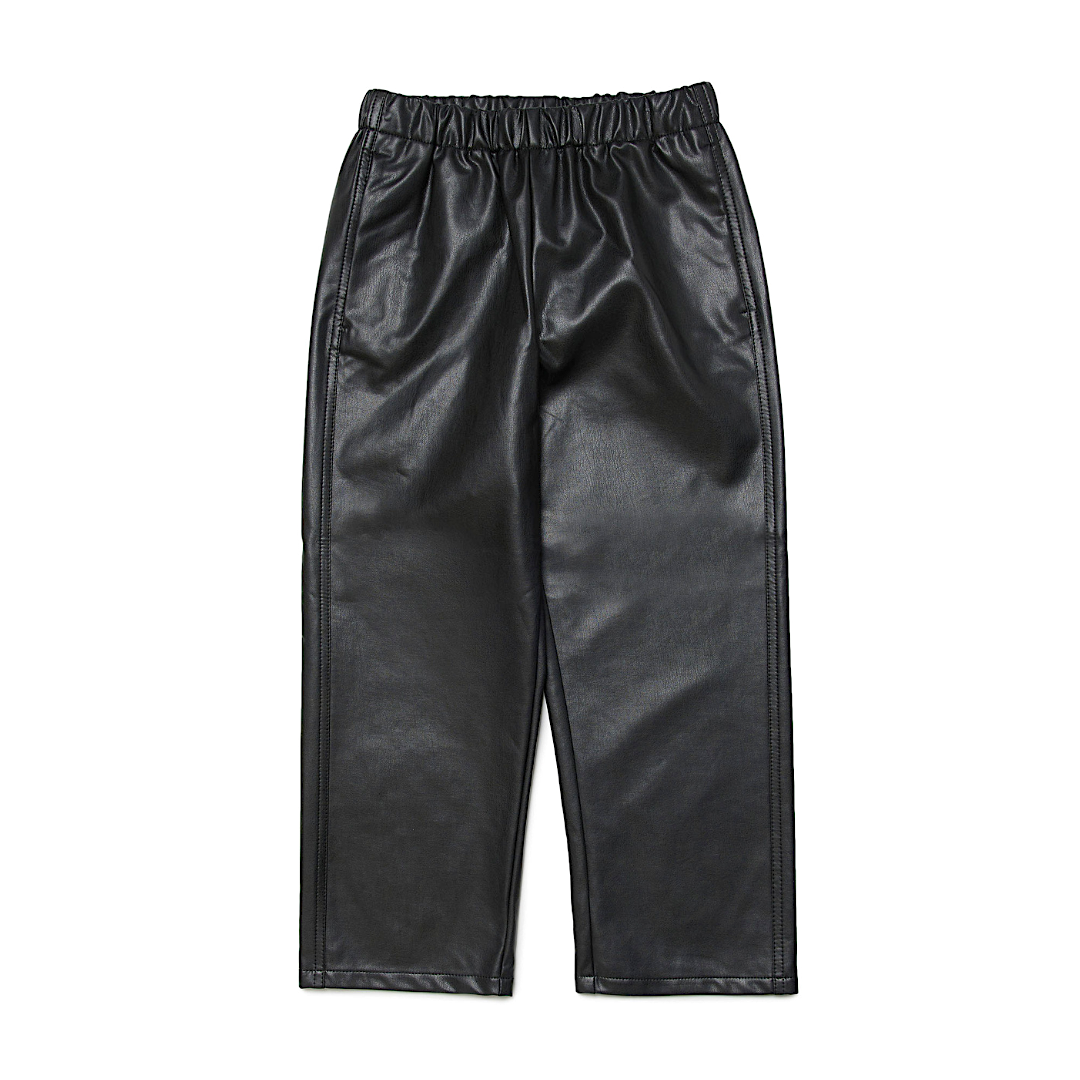 Pantalone ecopelle nero con taschino MARGIELA