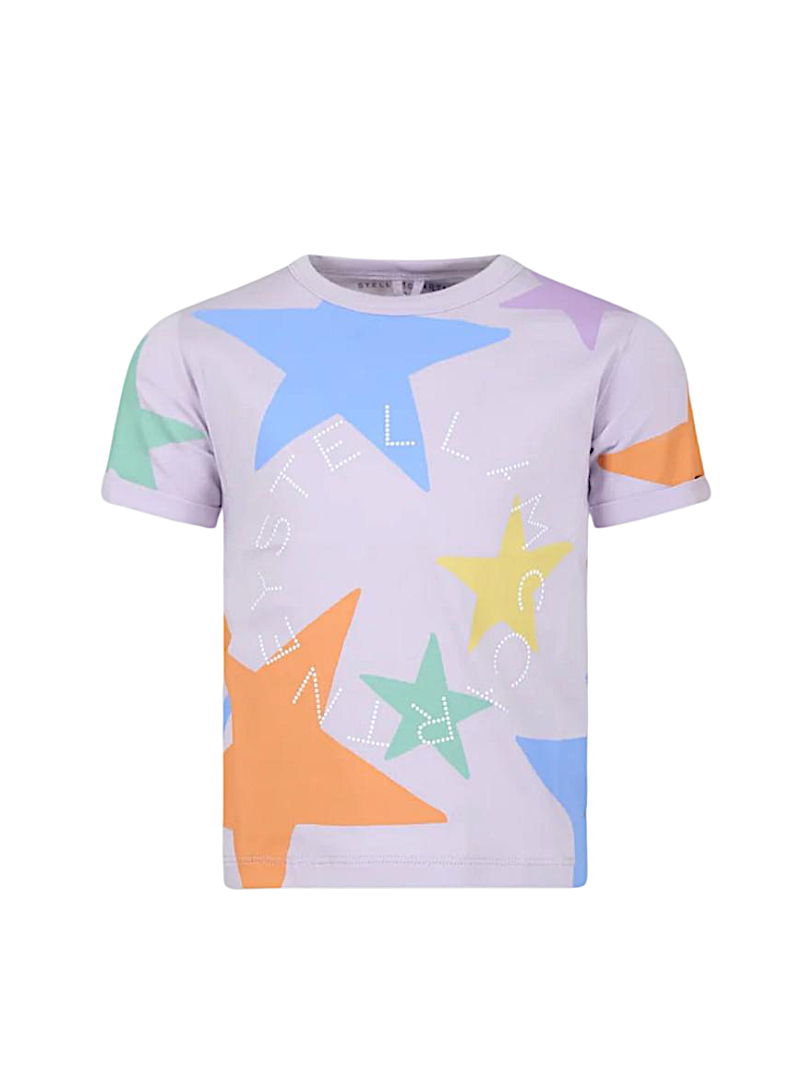 T-shirt con stelle e logo STELLA McCARTNEY