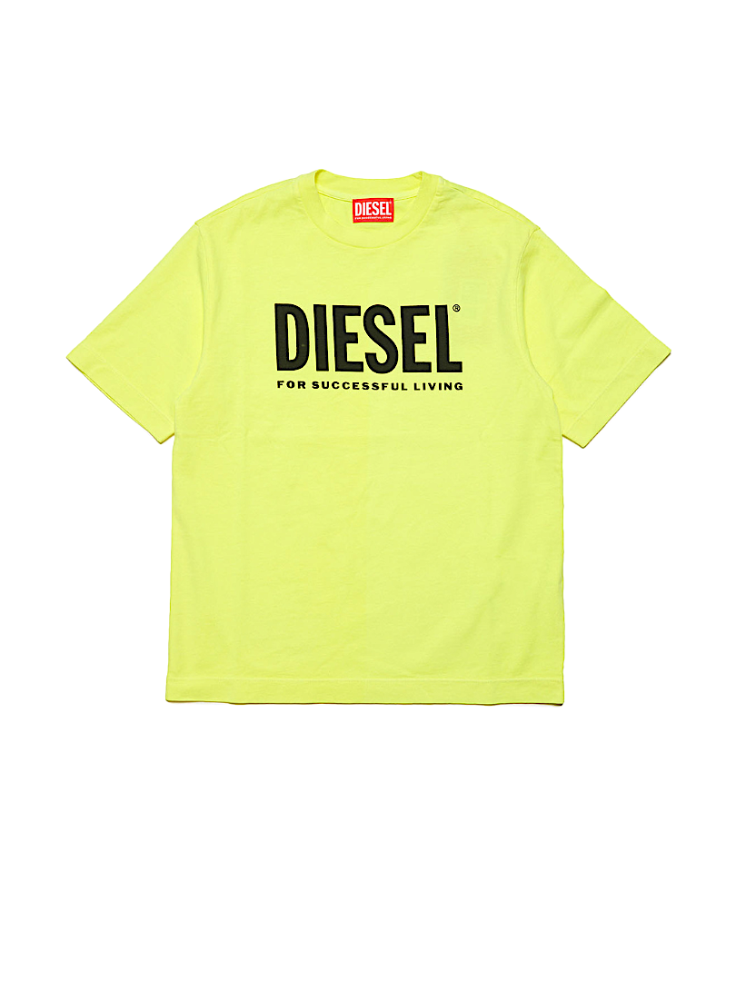 T-shirt gialla fluo DIESEL